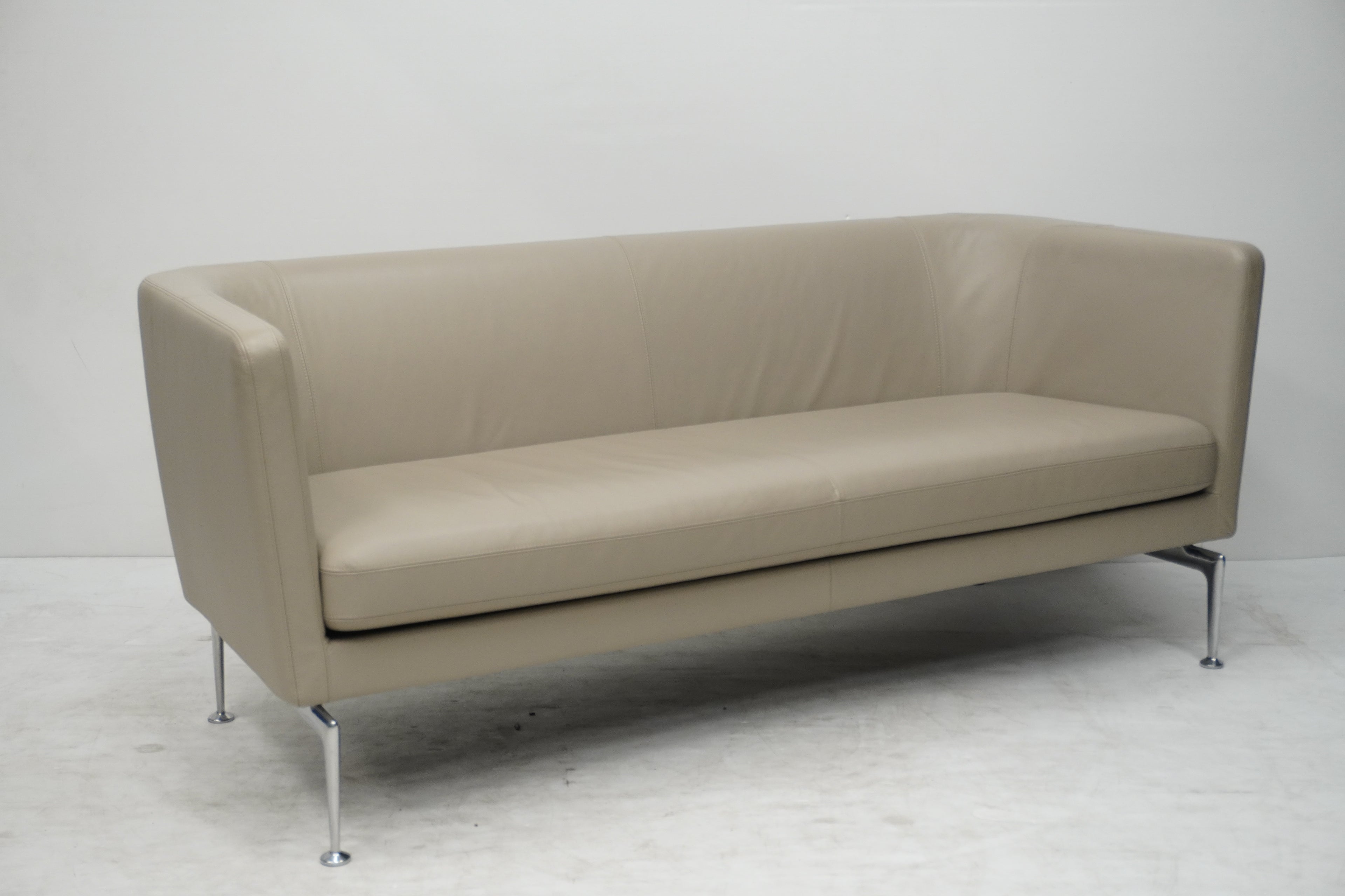 Vitra Suita Armchair Sofa Set Leder sand