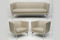 Vitra Suita Armchair Sofa Set Leder sand