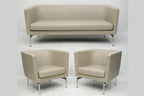 Vitra Suita Armchair Sofa Set Leder sand
