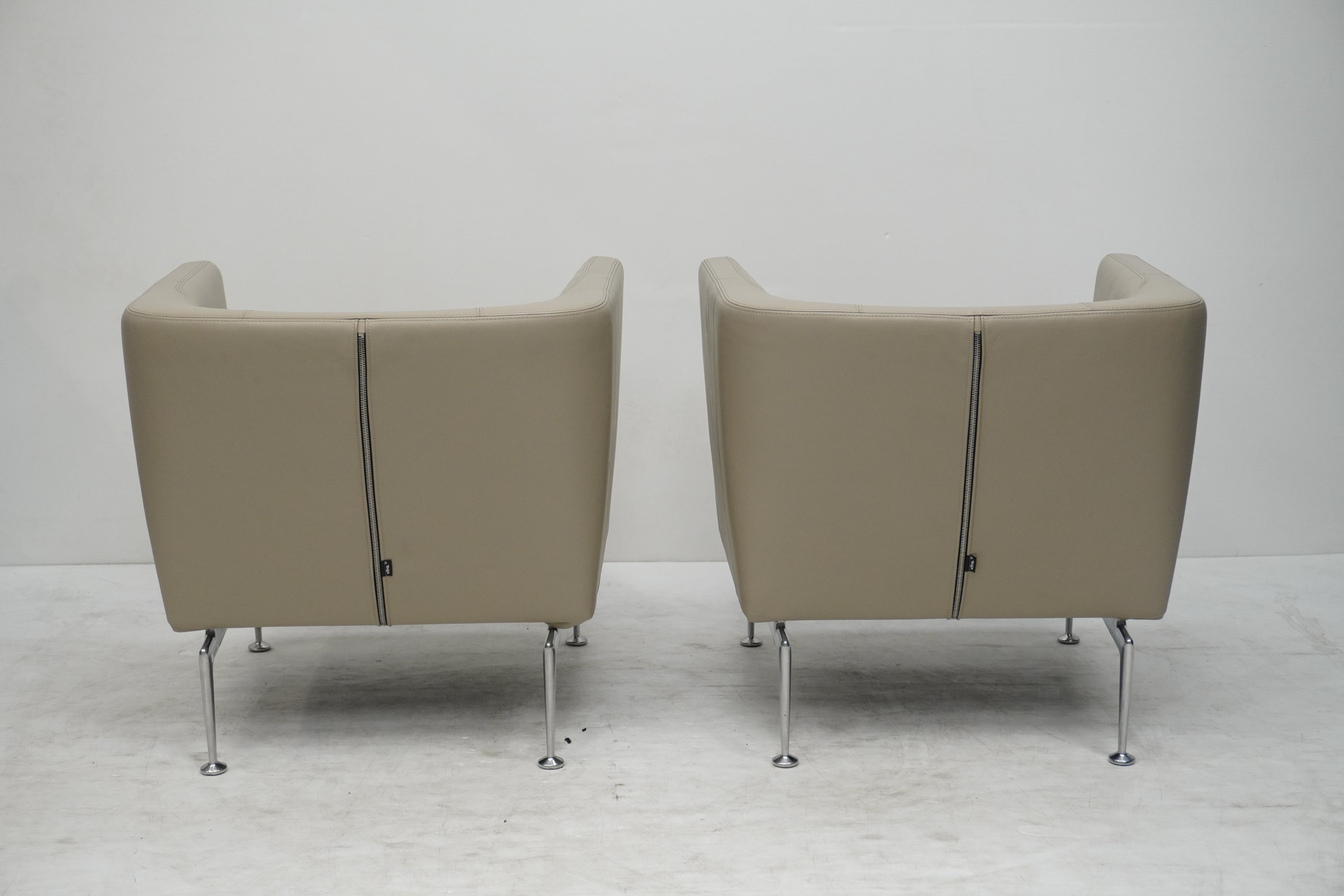 Vitra Suita Armchair Sofa Set Leder sand