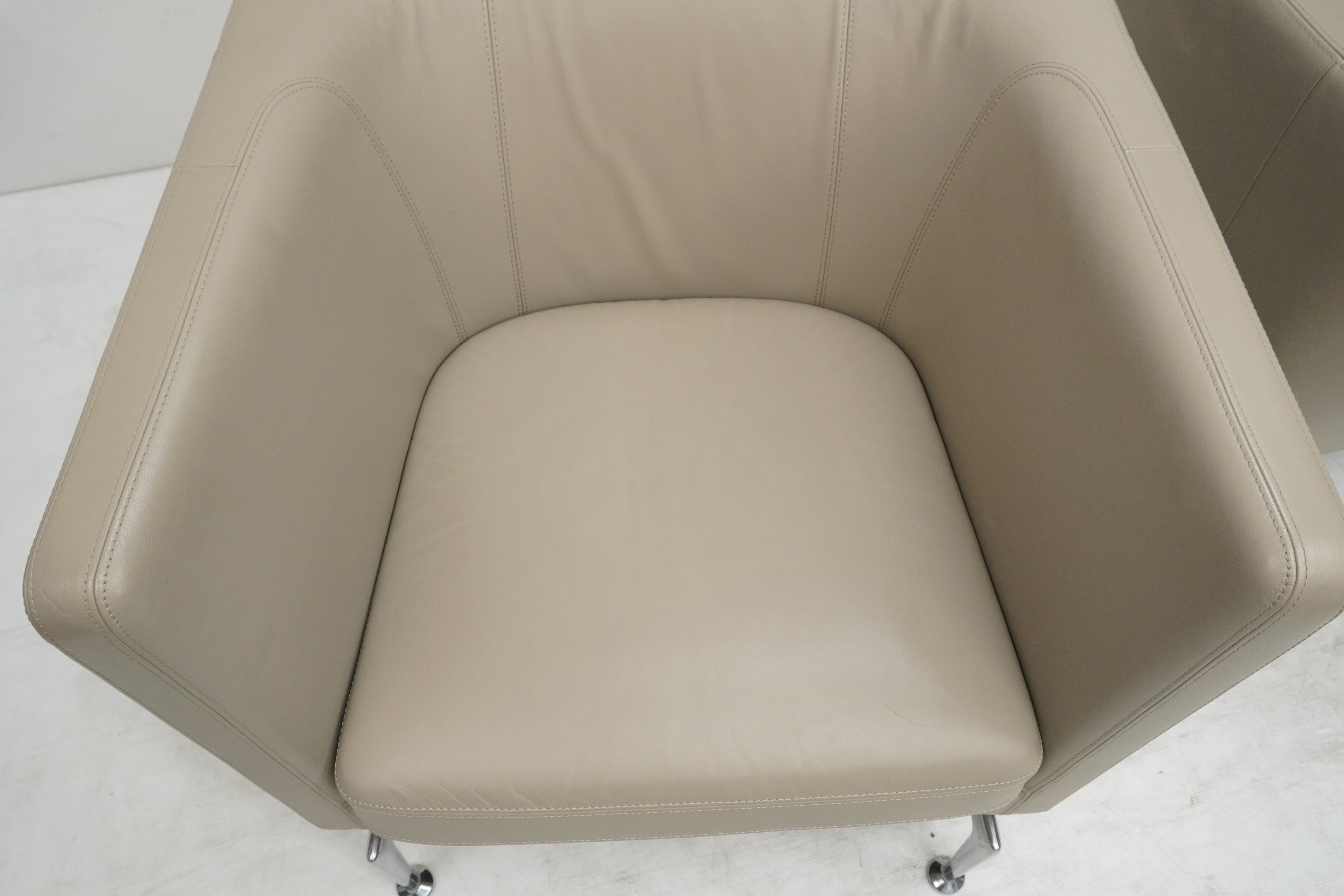 Vitra Suita Armchair Sofa Set Leder sand