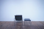 Zanotta Genni Lounge Chair Leder dunkelgrau