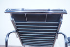 Zanotta Genni Lounge Chair Leder dunkelgrau