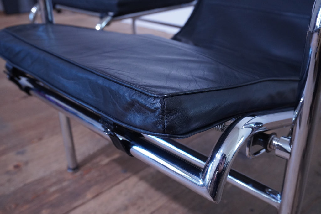 Zanotta Genni Lounge Chair Leder schwarz