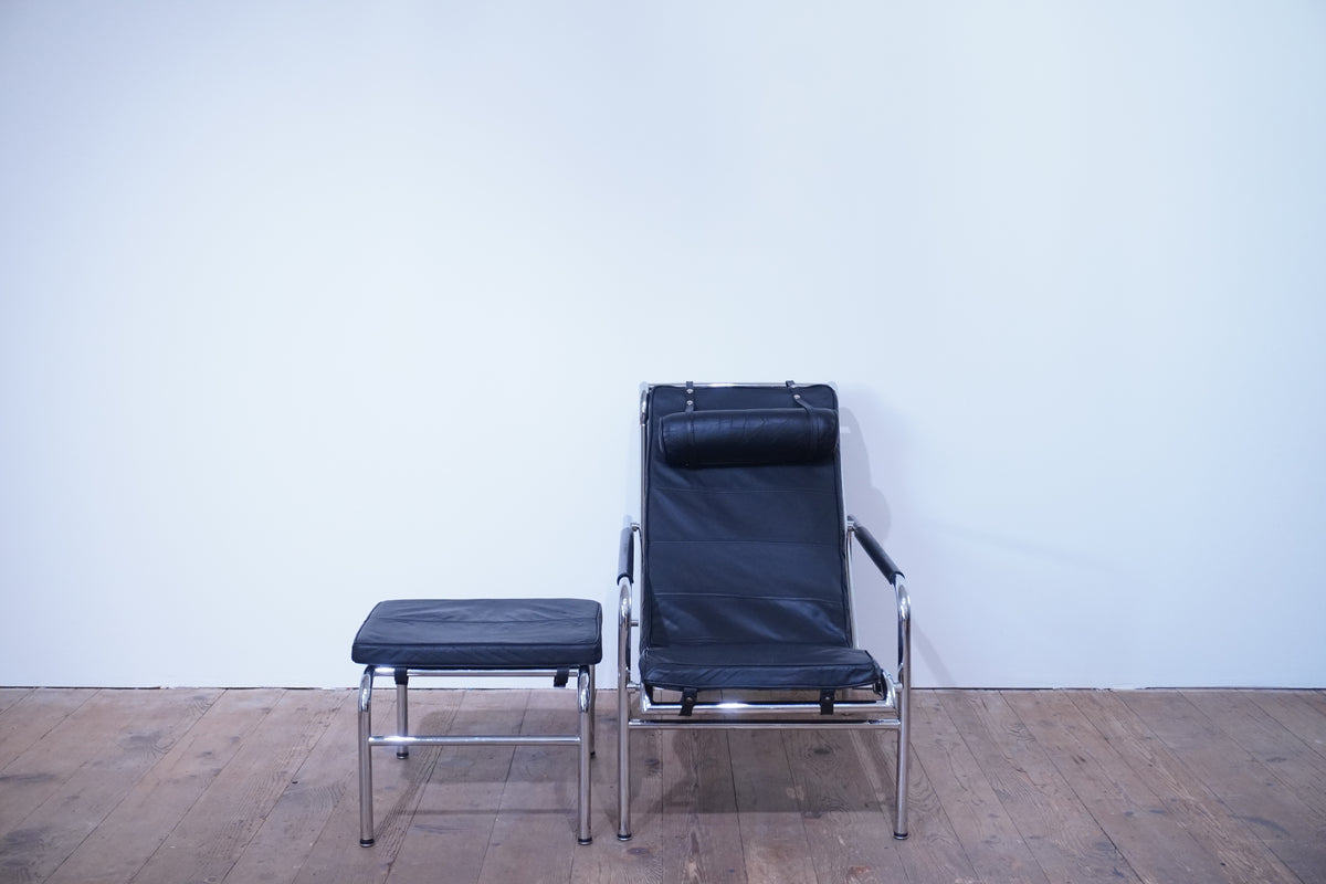 Zanotta Genni Lounge Chair Leder schwarz
